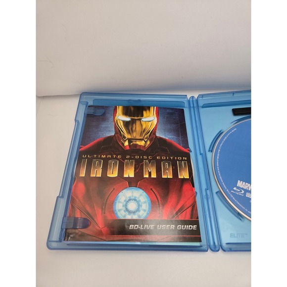 Iron Man Ultimate 2-Disc Blu-ray Edition Used Good Condition Marvel - Picture 7 of 10